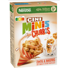 Цельнозерновые рисовое трубочки со вкусом корицы плюс 5 витаминов и железо Nestle Cini Minis Churros 360г
