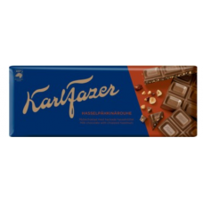 Плиточный шоколад Karl Fazer Hasselpahkinarouhe 200г с дробленым орехом
