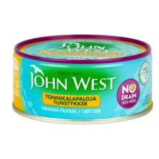 Кусочки тунца в подсолнечном масле John West Tonnikalapaloja 120г