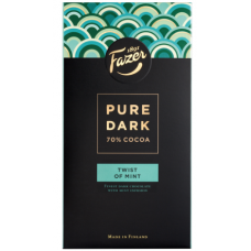 Темный шоколад Fazer Pure Dark Twist of Mint 95 гр 70%  