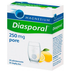 Витамины с магнием Diasporal Activ Magnesium 250мг 20 шипучих таблеток