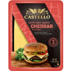 Сыр Чеддер в нарезке для бургеров Castello Burger Cheddar 150г