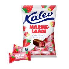 Мармеладные конфеты Kalev со вкусом клубники и ревеня 175г