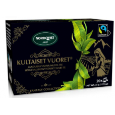 Черный чай в пакетиках Nordqvist Kultaiset Vuoret 20 X 1,75г