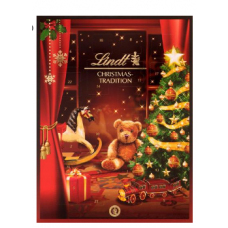 Шоколадный календарь Lindt CHRISTMAS TRADITION 253г нуга и молочный шоколад