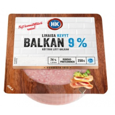 Колбаса HK Lihaisa Kevyt Balkan 9% 250г в нарезке