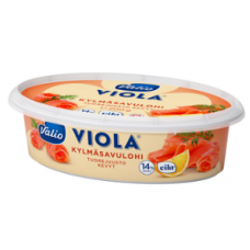 Сыр Валио Виола Viola kylmasavulohi 200г  сливочный сыр с лососем холодного копчения безлактозный
