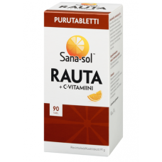 Жевательные витамины со вкусом апельсина Sana-sol Rauta+C 90 шт