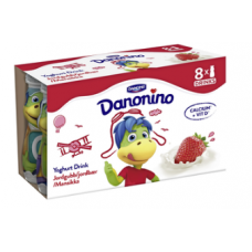 Клубничный йогуртовый напиток Danone Danonino 8x100г