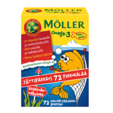 Витамины рыбки Moller Omega-3 72 шт
