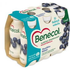 Йогуртовый напиток Benecol 6X100г черника без лактозы для снижения холестерина