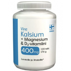 Биологически активная добавка Vire Calcium + Magnesium & Vitamin D 120шт кальций, магний и витамин D3