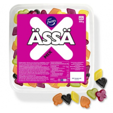 Ассорти жевательных конфет Fazer Assa Mix Irtokarkkilaatikko 800г в коробке
