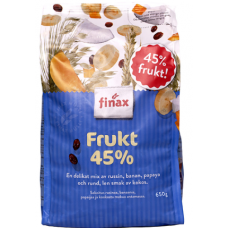 Мюсли Finax Frukt 45% 650г с фруктами
