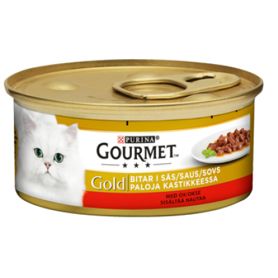 Корм для кошек Gourmet Gold 85г говядина