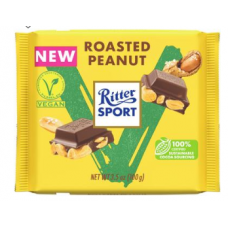 Веганский шоколад Ritter Sport Roasted Peanut 100г с жареным арахисом