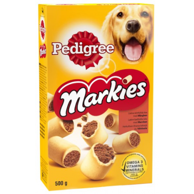 Хрустящее печенье для собак Pedigree Markies 500г