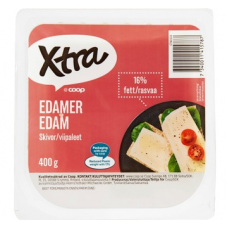 Сыр сливочный X-tra Edam 16% 400г в нарезке 