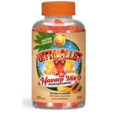 Жевательные поливитамины Sana-sol Vitanallet Hawaii Mix Limited Edition 120шт манго и папайя