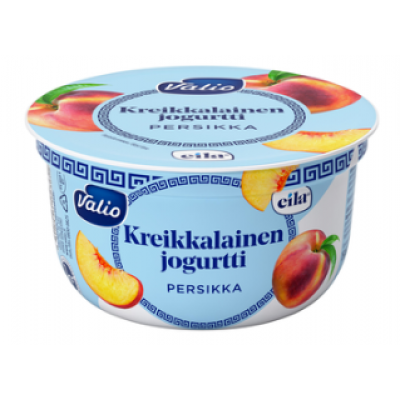 Греческий йогурт Valio kreikkalainen persikka 150г персик без лактозы