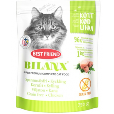 Корм для всех взрослых кошек Best Friend Bilanx Viljaton Kana 750г цыпленок