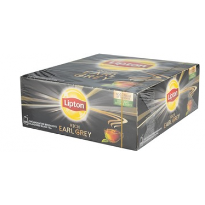 Ароматизированный черный чай Lipton Earl Grey 100 пакетиков
