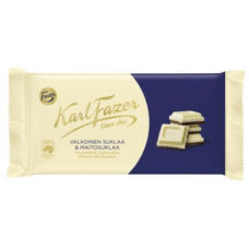 Плитка белого и молочного шоколада Karl Fazer 131 г