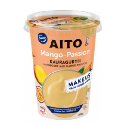 Ферментированный овсяный йогурт Fazer Aito Kauragurtti Mango-Passion 400 г яблоко манго