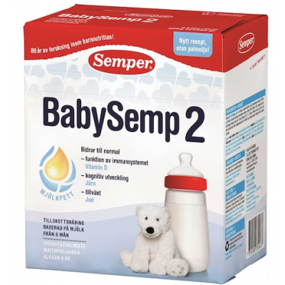 Продукт для прикорма на молочной основе с 6 месяцев Semper BabySemp2 500г порошок