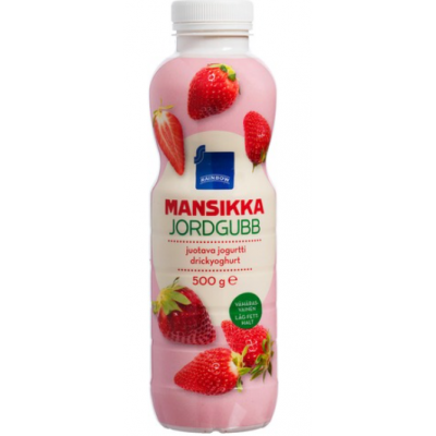  Питьевой йогурт Rainbow Juotava mansikka клубничный 500г