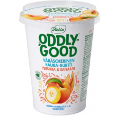 Йогурт на овсяной основе Valio Oddlygood  с низким содержанием сахара 380 г персик и банан