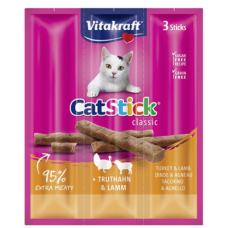 Вкусняшка для кошек VITAKRAFT с индейкой и бараниной 18 г