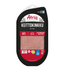 Ветчина Atria Keittokinkku 250г в нарезке Не содержит лактозы